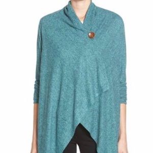 Bobeau asymmetrical wrap cardigan